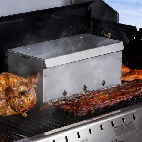 stainless steel bbq smoker box|stainless steel meat smoker.